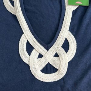 Lilly Pulitzer Brewster Top, Navy Blue